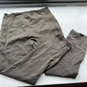Army green lululemon leggings